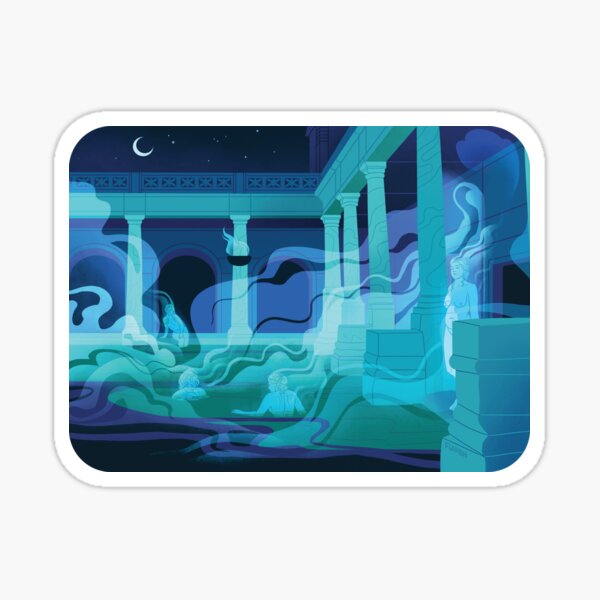 Item preview, Night at the Baths - Aqua designed and sold by flaroh.