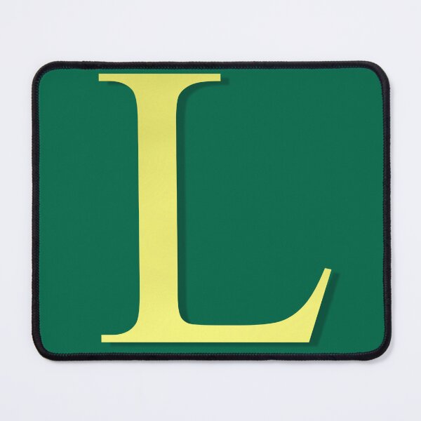 Item preview, The Letter L Gold on Christmas Green 5748 designed and sold by Art in My Loft.