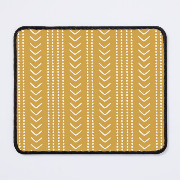 Artikelvorschau, Arrow and Spotted Mudcloth Pattern in Yellow entworfen und verkauft von meggydesigns.