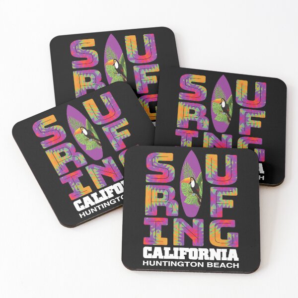 Item preview, Surfing Huntington Beach California Surf Cali Beach Bum designed and sold by CharJens.