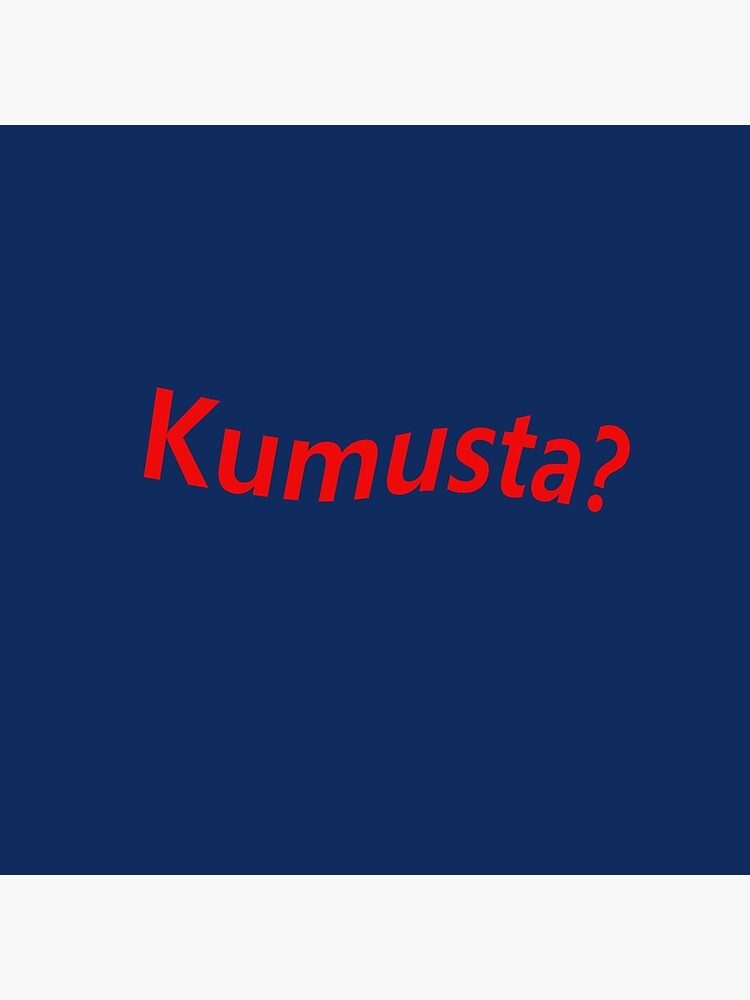 Bolsa de tela «Kumusta? (Hola en filipino)» de lobodelnoir | Redbubble