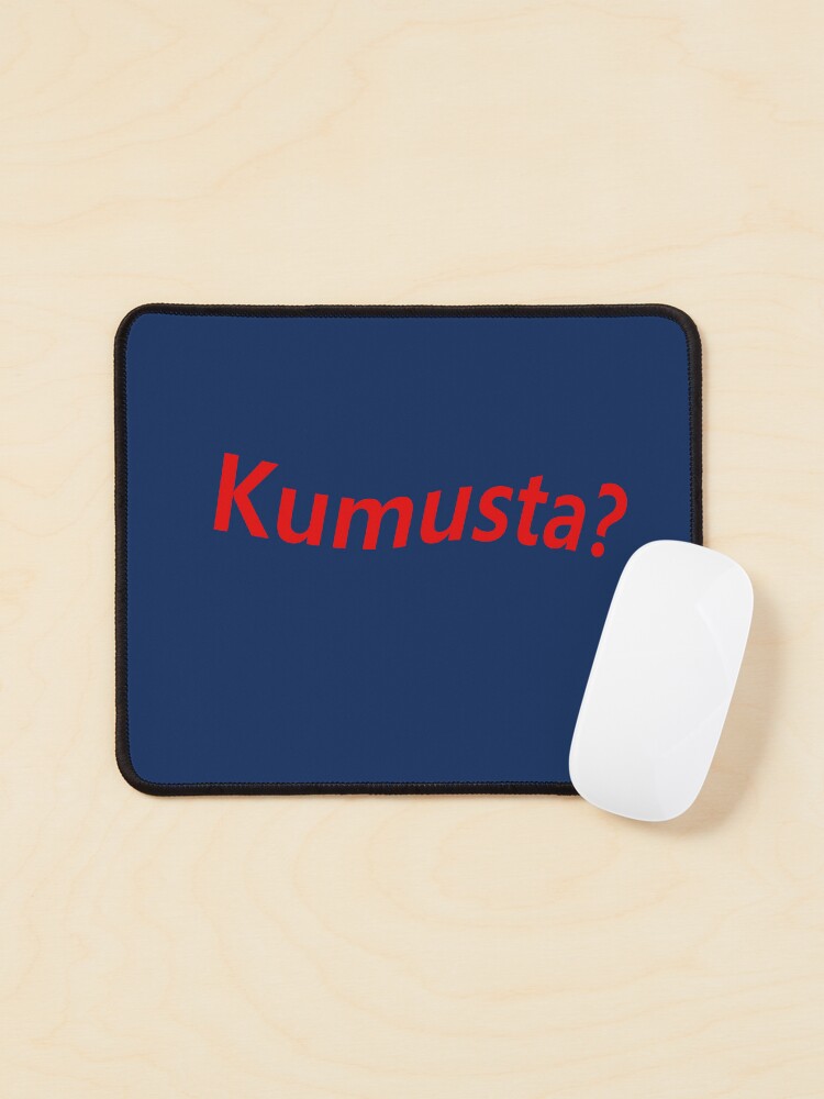 Alfombrilla de ratón «Kumusta? (Hola en filipino)» de lobodelnoir |  Redbubble