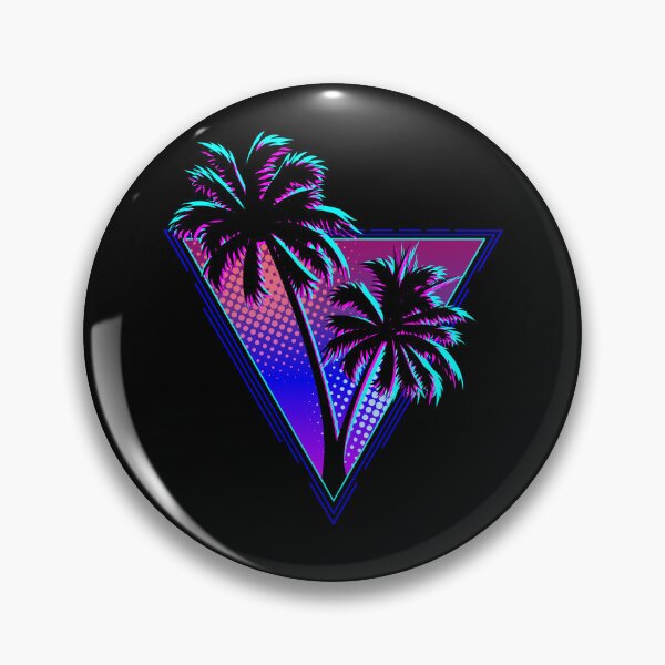 Item preview, Purple Midnight Retro Palm Tree Silhouette Design designed and sold by BrobocopPrime.