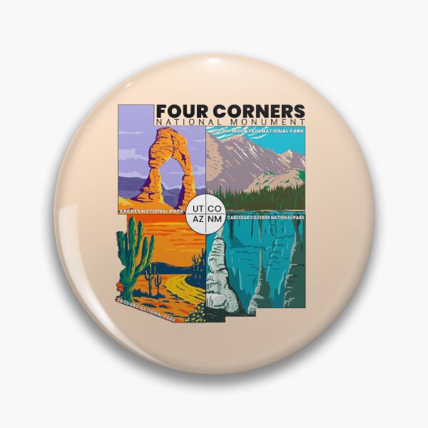 Item preview, Four Corners National Monument with National Parks designed and sold by KrisSidDesigns.
