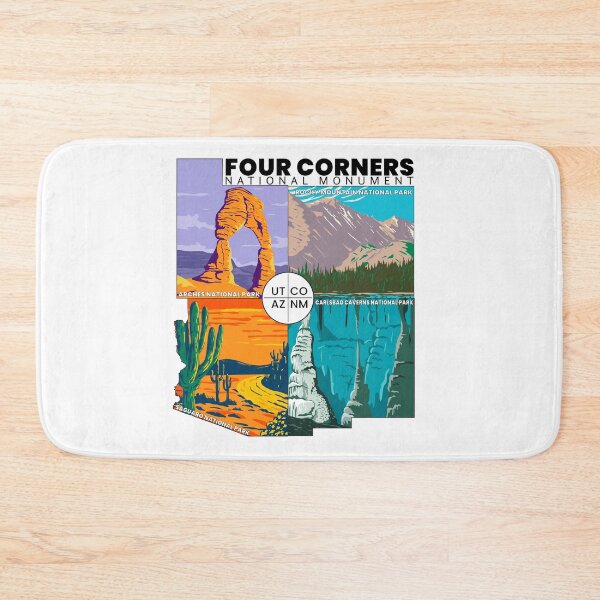 Item preview, Four Corners National Monument with National Parks designed and sold by KrisSidDesigns.