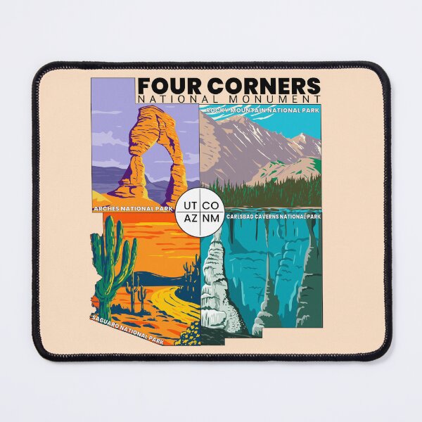 Item preview, Four Corners National Monument with National Parks designed and sold by KrisSidDesigns.