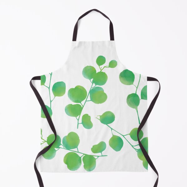 Item preview, Green Watercolor Eucalyptus Leaves Pattern designed and sold by idovedesign.