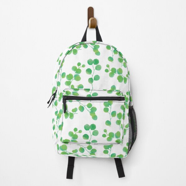 Item preview, Green Watercolor Eucalyptus Leaves Pattern designed and sold by idovedesign.