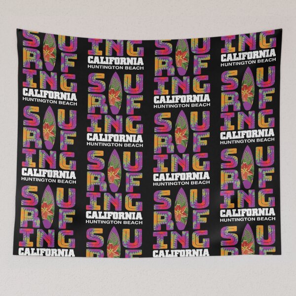Item preview, Surfing Huntington Beach California Surf Cali Beach Bum designed and sold by CharJens.