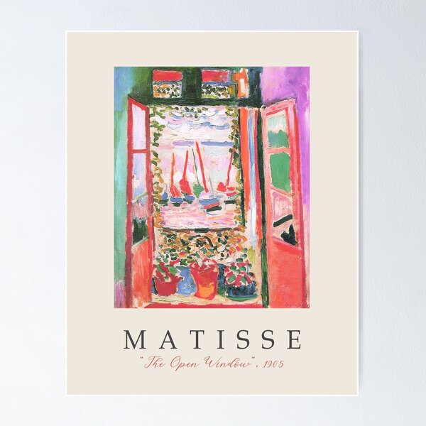 Item preview, The Open Window Henri Matisse  designed and sold by Artlinio.