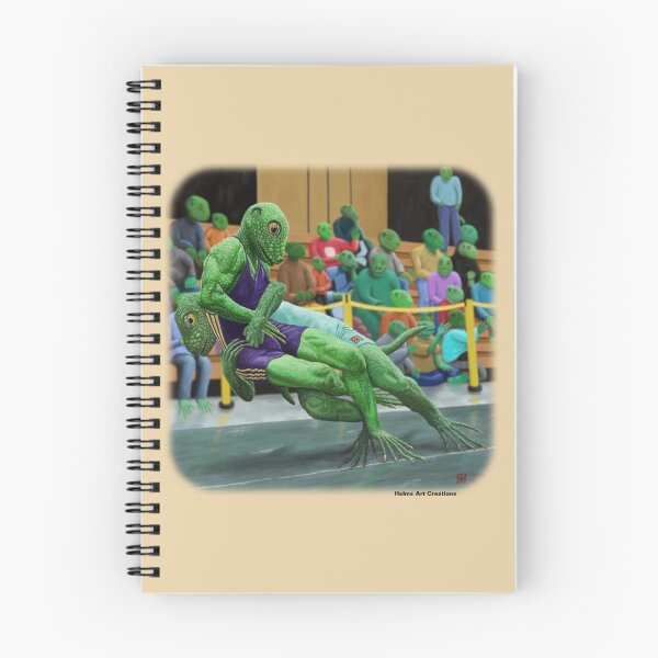 Item preview, Lizard Warrior Wrestling Tournament Fantasy Monster Image designed and sold by HelmsArt.