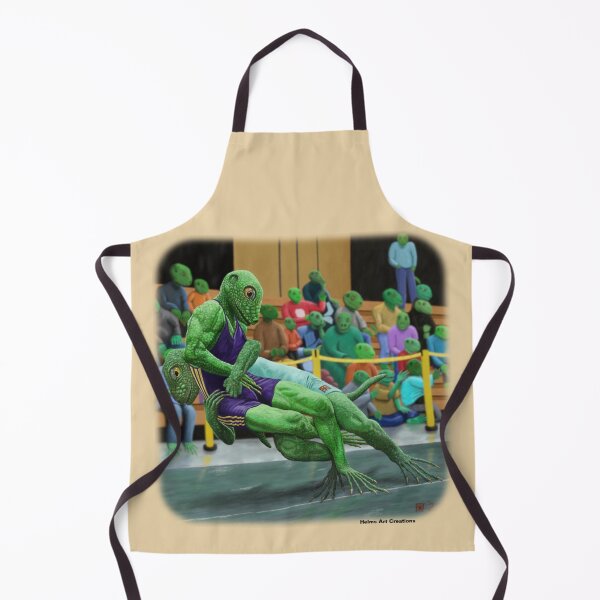 Item preview, Lizard Warrior Wrestling Tournament Fantasy Monster Image designed and sold by HelmsArt.