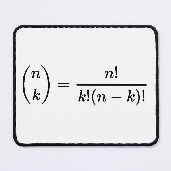 Item preview, binomial coefficients formula, algebra, probability and math designed and sold by NoetherSym.