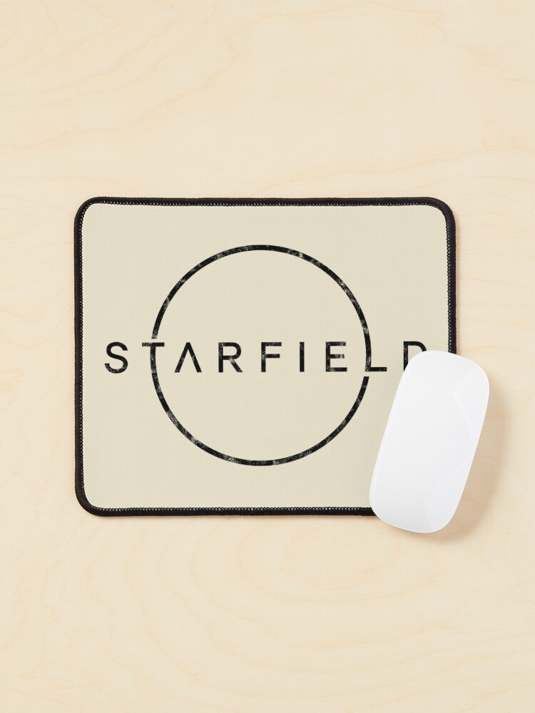 "Starfield Distressed Black Logo" Mouse Pad for Sale by Stebop Designs