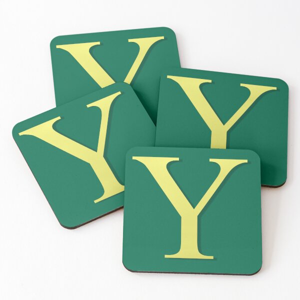 Item preview, The Letter Y Gold on Christmas Green 5748 designed and sold by Art in My Loft.