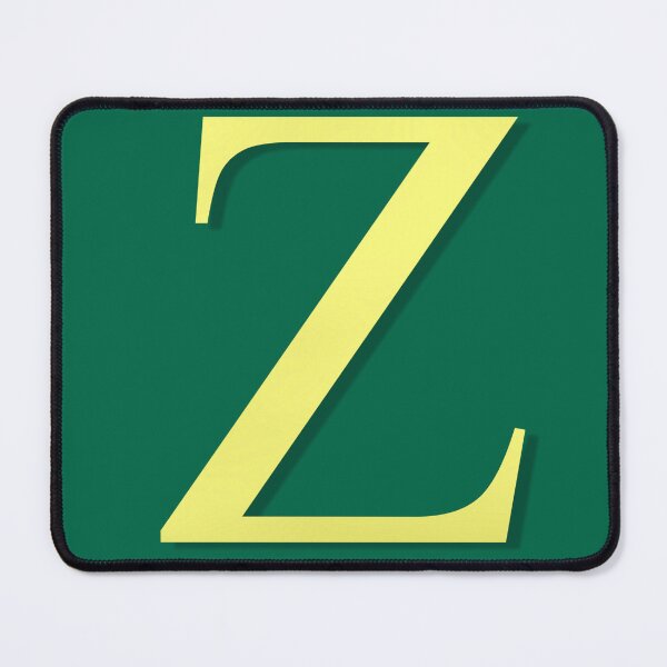 Item preview, The Letter Z Gold on Christmas Green 5748 designed and sold by Art in My Loft.