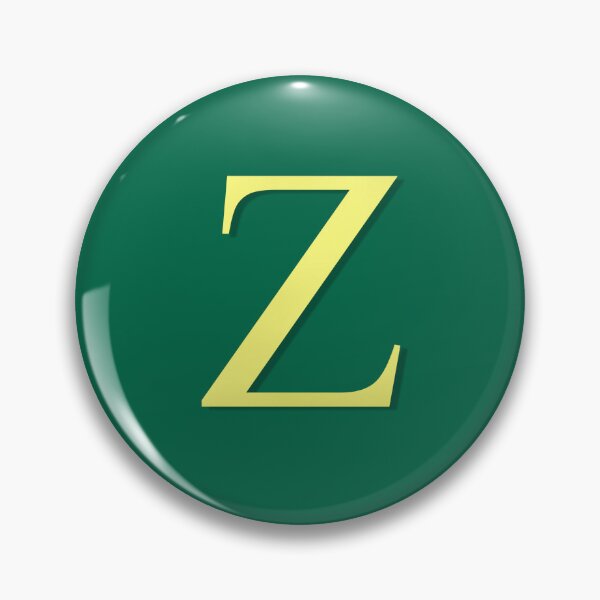 Item preview, The Letter Z Gold on Christmas Green 5748 designed and sold by Art in My Loft.