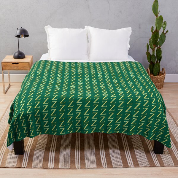 Item preview, The Letter Z Gold on Christmas Green 5748 designed and sold by Art in My Loft.