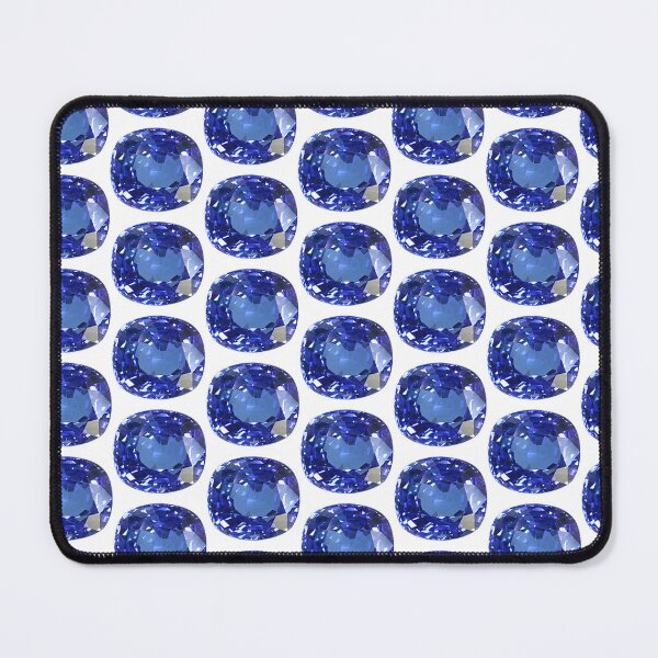 Item preview, Cushion Cut Royal Blue Sapphire – Unique Pattern Design designed and sold by DigitalGemArt.