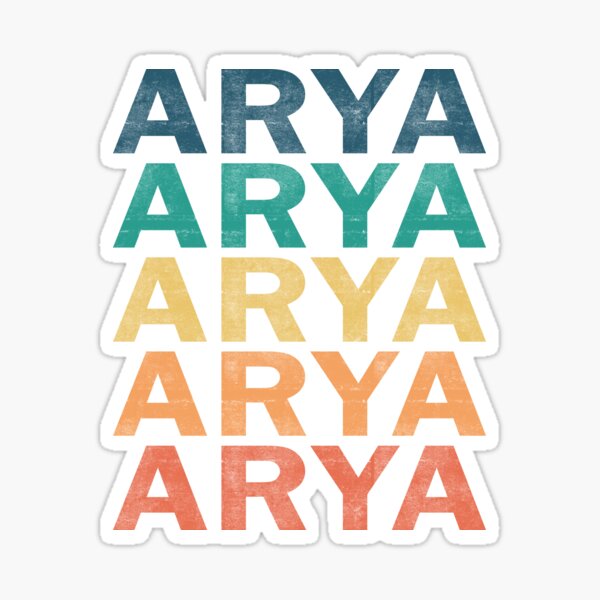 Arya Name T Shirt - Arya Vintage Retro Name Gift Item Tee