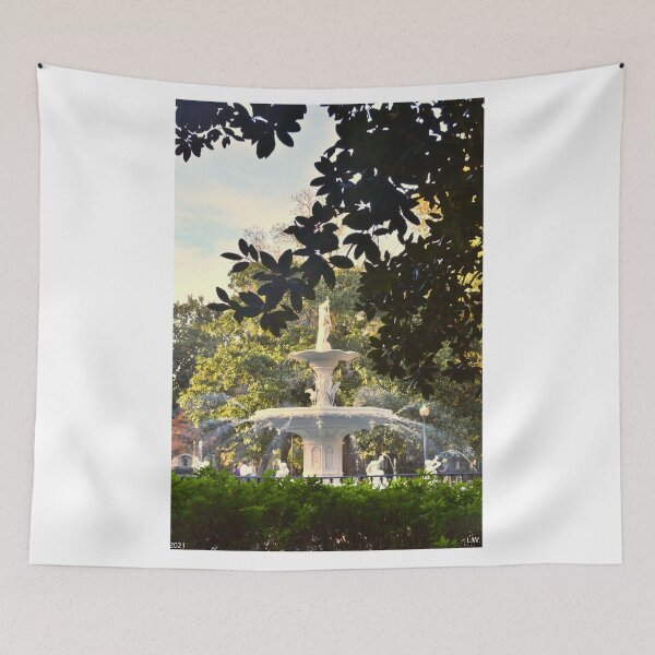 Item preview, Forsyth Fountain Savannah Georgia Vertical designed and sold by LisaWootenPhoto.