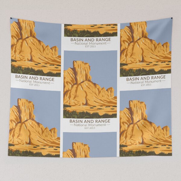 Item preview, Basin and Range National Monument Nevada Vintage designed and sold by KrisSidDesigns.