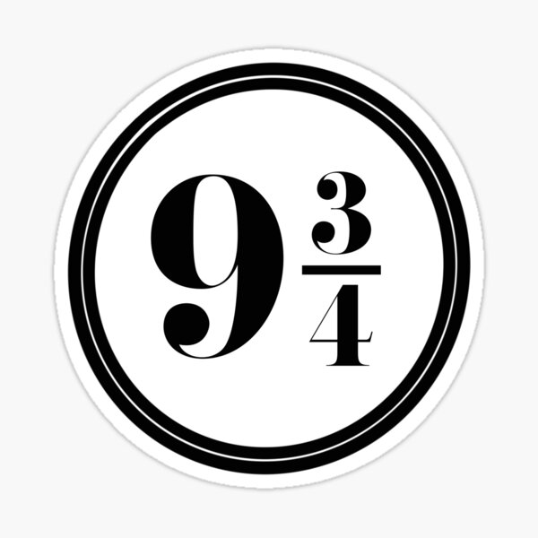 Harry 9 3/4 Platform Sticker