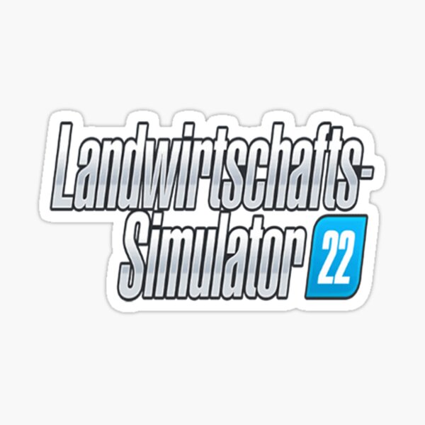 "Farming Simulator 22 logo" Sticker by Botcherby | Redbubble