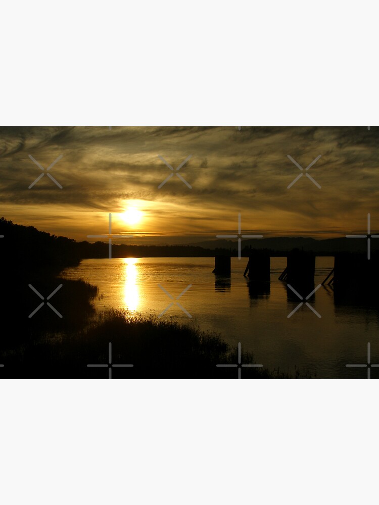 Thumbnail 3 of 3, Photographic Print, Sunset by the River designed and sold by MaluC.