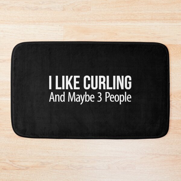 Item preview, I Like Curling And Maybe 3 People designed and sold by levintere.