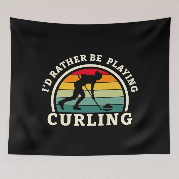 Item preview, I'd Rather Be Playing Curling - Curling Player designed and sold by levintere.
