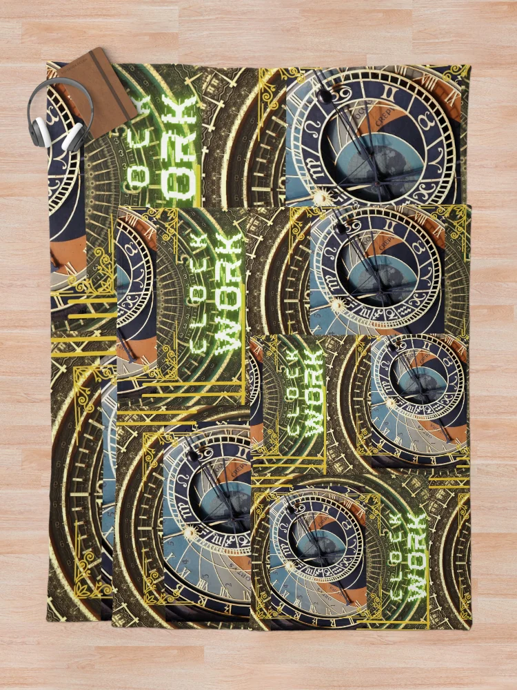 Thumbnail 5 of 6, Throw Blanket, ClockWork designed and sold by Rene-Martin.