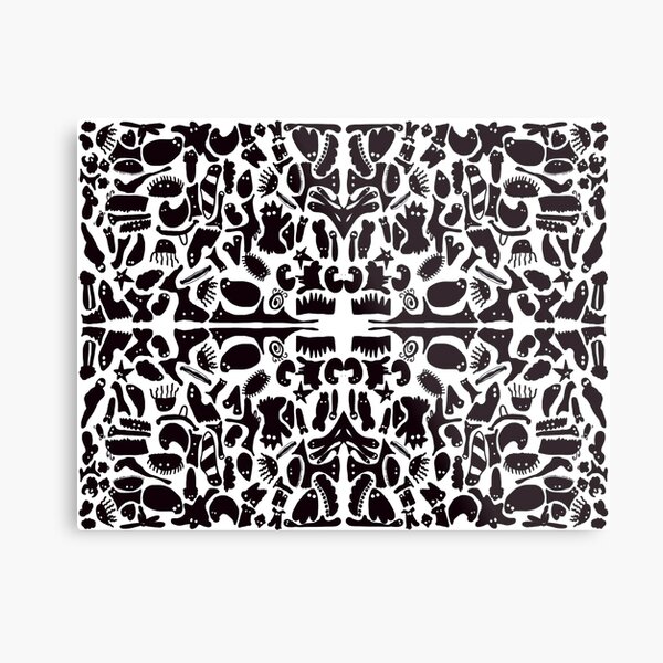 Art Work Monotone Design Metal Print