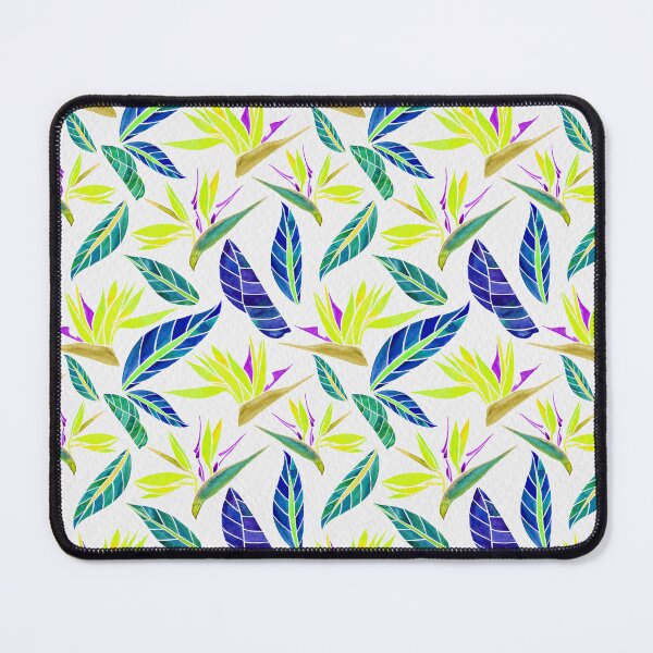 Item preview, Birds of Paradise Pattern - Lime Green and Navy Blue designed and sold by Jesslarsonart.