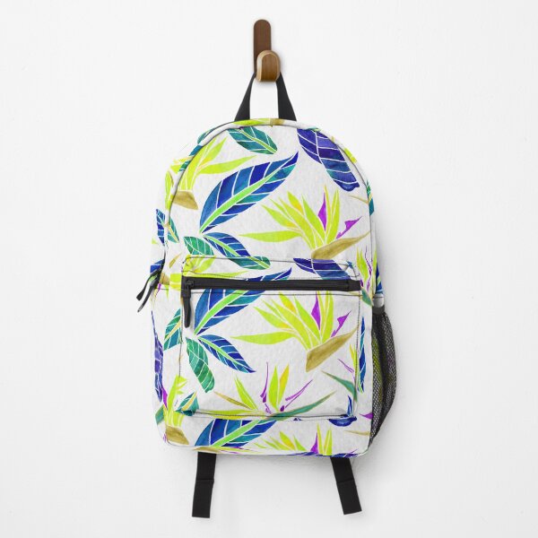 Item preview, Birds of Paradise Pattern - Lime Green and Navy Blue designed and sold by Jesslarsonart.