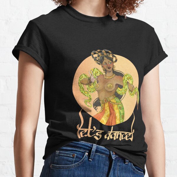 Indian dancer and her snake Classic T-Shirt