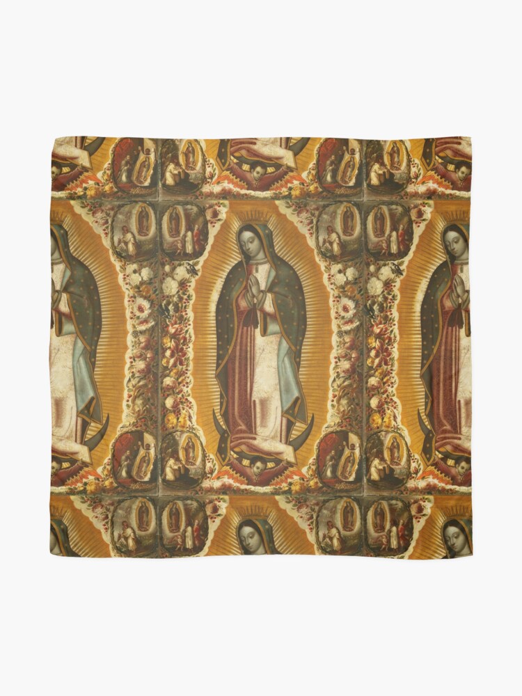 Scarf, Our Lady of Guadalupe, Virgin Mary, Blessed Mother designed and sold by tanabe