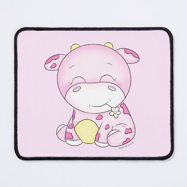 Item preview, Happy Pink Strawberry Cow designed and sold by PancakeAndLoaf.
