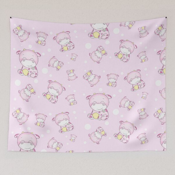 Item preview, Happy Pink Strawberry Cow designed and sold by PancakeAndLoaf.