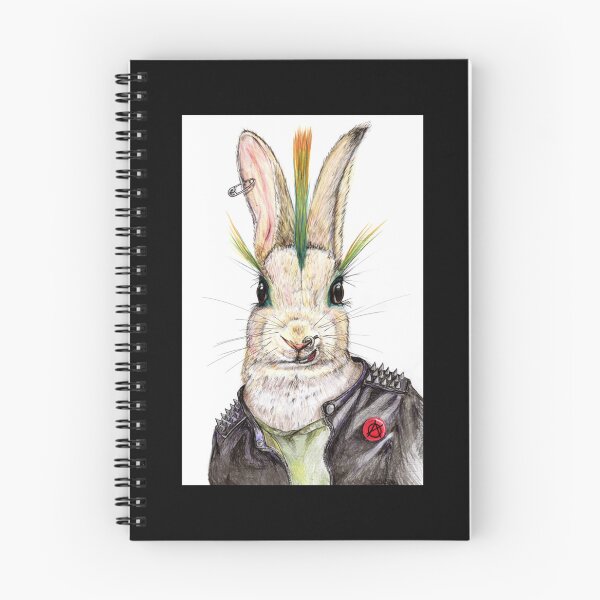 Item preview, Punk Bunny Zipped Hoodie designed and sold by rikazr6sr1.