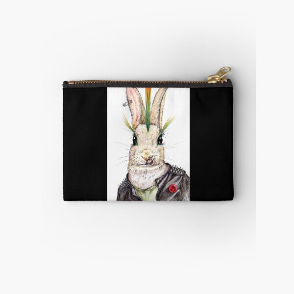 Item preview, Punk Bunny Zipped Hoodie designed and sold by rikazr6sr1.