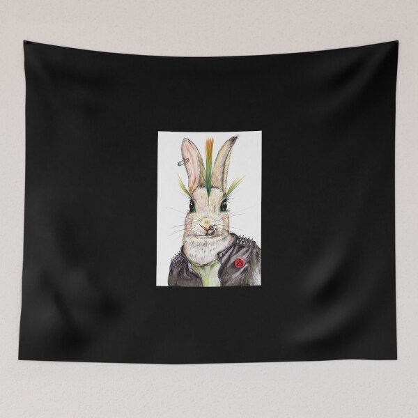 Item preview, Punk Bunny Zipped Hoodie designed and sold by rikazr6sr1.