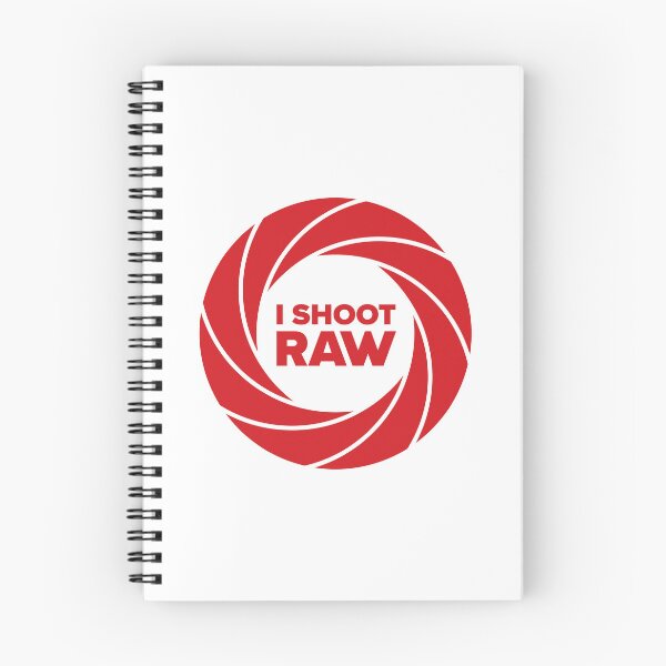 Item preview, I Shoot Raw Aperture Ring - Photography Design (Red on White) designed and sold by STUDIO-72.