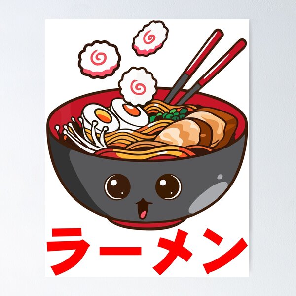 Cute Kawaii Ramen Anime Noodles Ramen Girls, Teens Metal Lunch Box