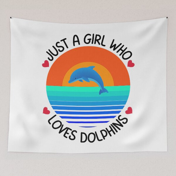 Item preview, Just A Girl Who Loves Dolphins - Dolphins Lover designed and sold by caintati.