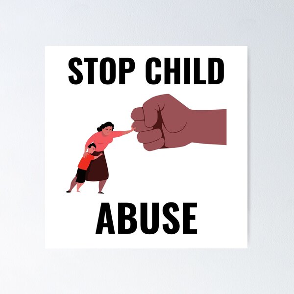 Item preview, Stop Child Abuse designed and sold by Pixelish.
