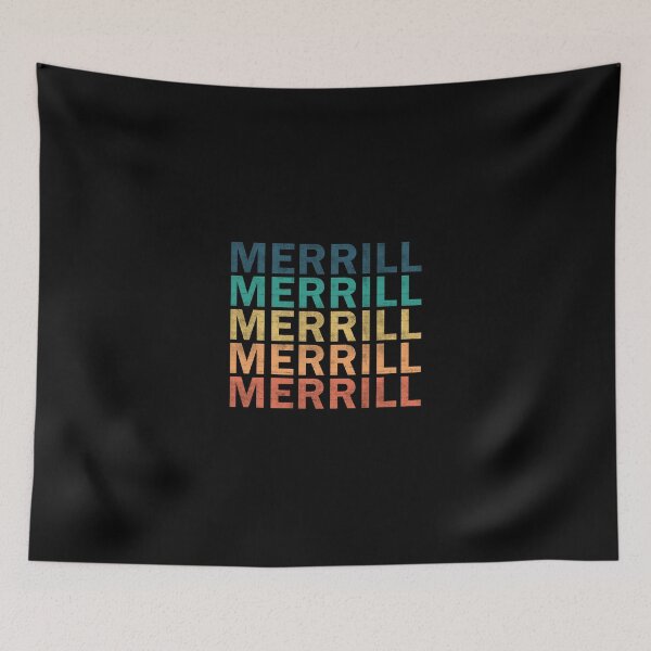 Item preview, Merrill Name T Shirt - Merrill Vintage Retro Name Gift Item Tee designed and sold by aaronmaxi6.