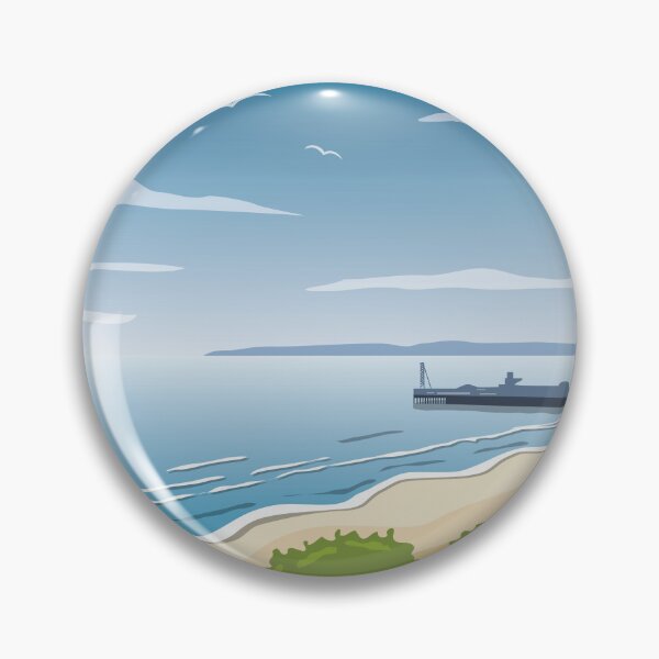 Item preview, Bournemouth beach and pier illustration designed and sold by Gerald Waters.