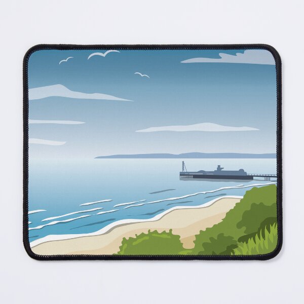 Item preview, Bournemouth beach and pier illustration designed and sold by Gerald Waters.