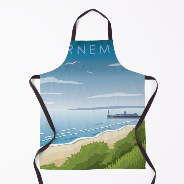 Item preview, Bournemouth beach and pier illustration designed and sold by Gerald Waters.